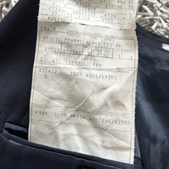 Gianni Versace Blazer Jacket Wool Buttons Medusa Sz 50 us *Vintage* - Picture 10 of 10